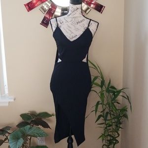 Sexy V-Neck Black Dress